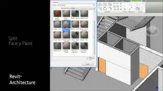 REVIT ARCHITECTURAL - ce  split face and paint
