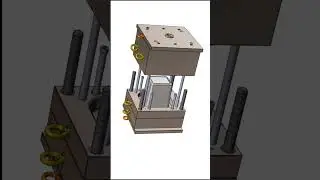 INJECTION MOLDING ANIMATION #solidworks #3dmodeling #mold #shorts #viral #viralshorts