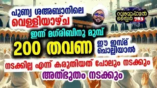 ഇന്ന് 200 തവണ ചൊല്ലിയാൽ.. അത്ഭുതം നടക്കും..🔥 #swabahulkhair_783