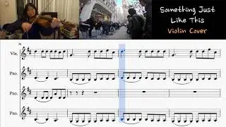 Something Just Like This - Violin Cover for 4 Parts - Coldplay & The Chainsmokers