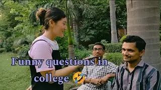 Asking Funny questions in college|| Tricky questions 🤣|| Ramjas college| Delhi University student