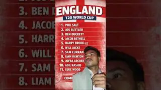 England Playing 11 Explained | Full Squad Analysis & Strategy #t20worldcup