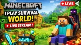 I Play Minecraft survival world in live stream | MINECAFT GAME | #livestream #viral #minecaft