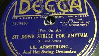 Sit Down Strike For Rhythm - Lil Armstrong And Her Swing Orchestra 1937