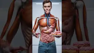 What Happens When You Eat Sweet Donuts? 🍩😋 | Digestion Explained 🍬🔥