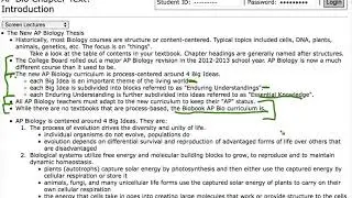 AP Biology Introduction: The Big Ideas