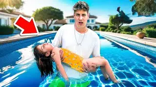AURORA SI SENTE MALE E SVIENE IN PISCINA DOPO AVER MANGIATO E PAPÀ MIKE SI TUFFA PER SALVARLA!