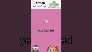 ja (yes) | German language vocabulary