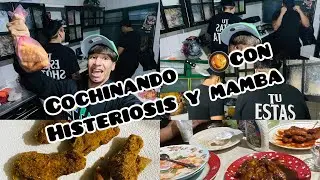 Cocinando 🧑‍🍳 con @histeriosyslh2688 y @MambaLuchaLibre 😱😱🔪