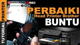 Perbaiki Head Buntu Printer Brother DCP-J105, cara service head printer brother