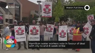 Hamilton water workers vote in favour of deal with city to end 8-week strike