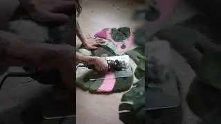Shearing a Custom Rug *VERY SATISFYING*✨🌿
