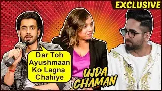 Sunny Singh And Maanvi Gagroo REACT On Ayushmann Khurrana&rsquo;s Bala Controversy | Ujda Chaman EXCLUSIVE