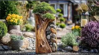 15 Stunning Abstract Wood & Stone Sculpture Ideas 2026 for Small Rustic Gardens | DIY Reclaimed Art