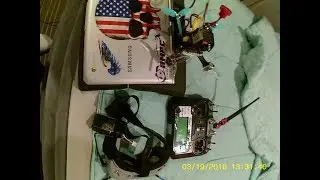 Testing Flysky 6bi antenna mod fs-a8s rx & Tattu goggle battery