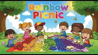 Rainbow Picnic 🌈🥪 | Fun Learning Song for Kids | Happy Tale & Tune