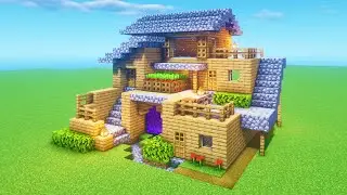 Minecraft Tutorial: How To Make A Ultimate Wooden Survival House 1 
