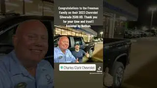 Congratulations to the Freeman&rsquo;s Nathan at Clark Chevrolet