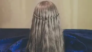 Waterfall twist. Hairstyle for any length hair