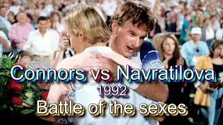 Connors vs Navratilova US Broadcast Battle of the sexes 1992 Las Vegas