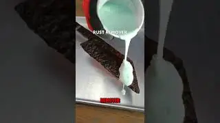 Frozen Rusty Knife Restored to Perfection &ndash; Electrolysis & Grinding! #youtubeshorts #youtube #viral