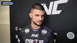 Veljko Aleksić nakon pobede na FNC 24 protiv Filipa Vidaka !