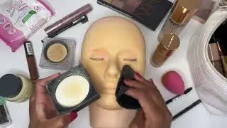 ASMR- Make up on Mannequin| Mouth sounds & Soft Whispers 💄