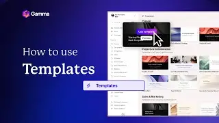 How to use Gamma Templates: Sales Pitch Deck, Personal Portfolio, Landing Pages and More!