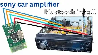 Sony Car Amplifier Mein Bluetooth Kaise Lagaye | Full Installation Hindi