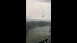 Alaska Army Guard UH-60 Black Hawks support fire suppression (2019) 🇺🇸