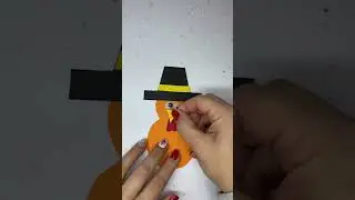 3D turkey craft 😃| toilet roll craft | easy paper craft #shorts #easycraft #3d