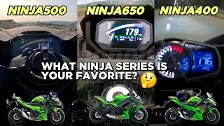 Kawasaki Ninja 500 🆚️ Kawasaki Ninja 650 🆚️ Kawasaki Ninja 400 | Top Speed Attempt 🔥🚀