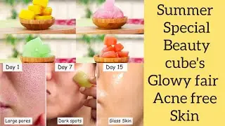 Beauty cube's Summer Special/ Benefit's of Beauty Cube's on Face/ Glowy Tight Skin / Acne Special 🤓