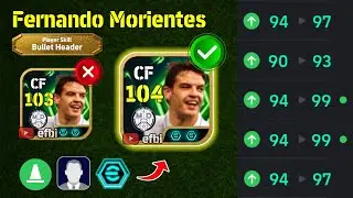 Fernando Morientes 104 BEST TRAINING with Booster, Max Level, Player Progression eFootball 2026