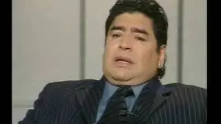 ENTREVISTA DE DANIEL HADAD A DIEGO MARADONA EN LOS ESTUDIOS DE CANAL 9, PARTE II