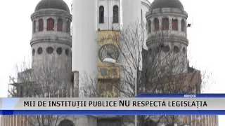 MII DE INSTITUTII PUBLICE NU RESPECTA LEGISLATIA