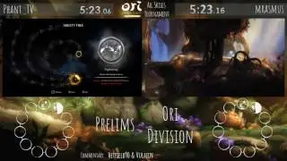 Phant_TV vs mrasmus. Ori and the Blind Forest All Skills Tournament