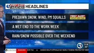 WEATHER: First alert weather day inbound for snow before dawn