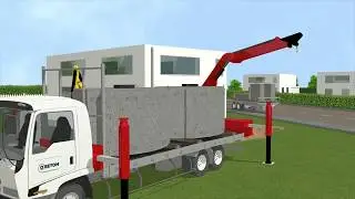O Beton plaatsing flexotank en infilo.