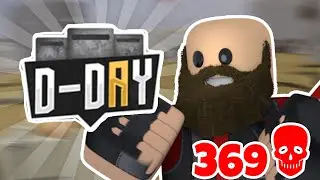 369 Kills in ONE MATCH.. (Roblox D-Day)