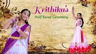 Krithika's Half Saree Ceremony Highlights|4K|Sanroman|Bay Area|CA