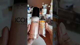 Dupe alert! Iconic London Prep set glow vs Catrice limited edition glow setting spray #dupemakeup