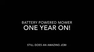 Cordless lawnmower spear and Jackson, re-chargeable 40v Battery with roller,  1 year on