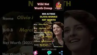 🔥RRR- Actress Olivia Morris Net Worth🔥#shorts🔥#wildnetworthgroup🔥19 September 2022🔥