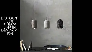 Nordic Industrial Style Cement Pendant Lamp LOFT Restaurant Creative Bar Bedroom Hallway LED Lightin