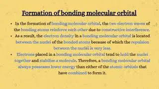 Formation of molecular orbitals:The LCAO method #linear #combination #atomic #molecularorbitaltheory