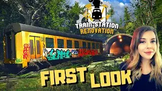 *FIRST LOOK* Train Station Renovation - Building My Own Train Station Simulator - Live PC Gameplay