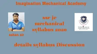 SSC MECHANICAL JE SYLLABUS 2020