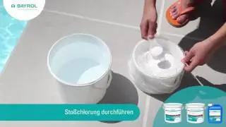 Inbetriebnahme des Pools