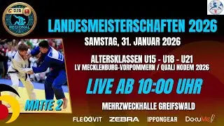 Matte 2 - Landeseinzelmeisterschaften MV 2026 - U15 - U18 - U21 - 31.01.2026 - Greifswald